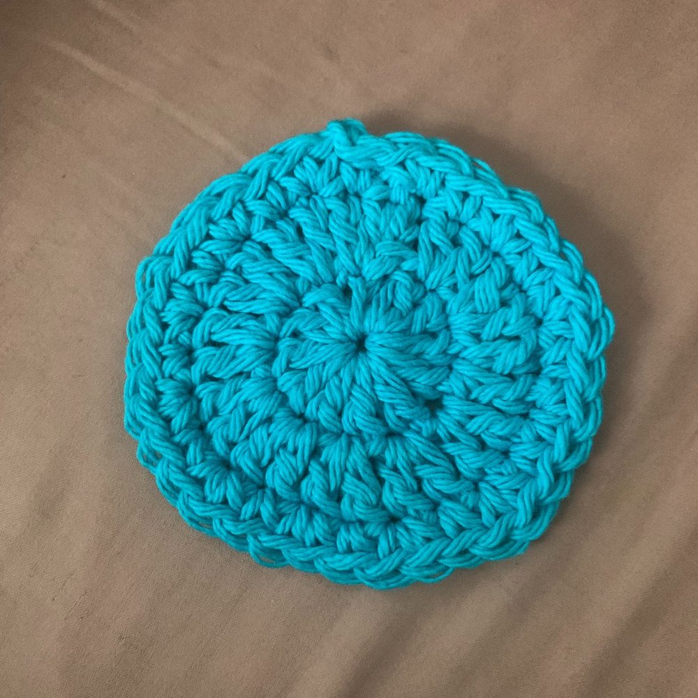 Handmade Crochet Face Scrubbie WITH EXFOLIATION side - 100% Cotton -  2 pack